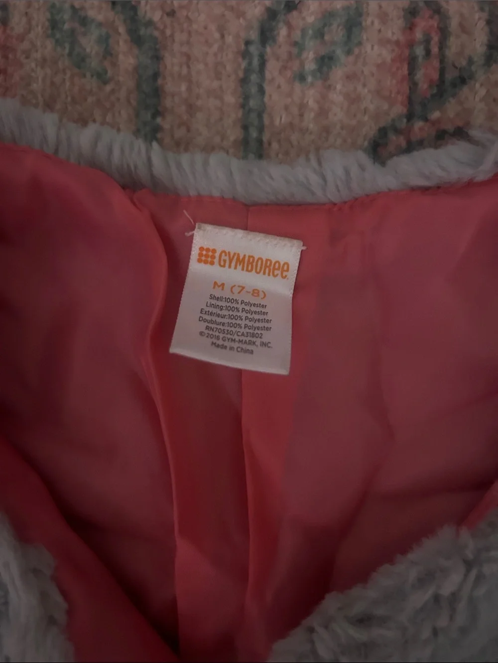 Gymboree plush faux